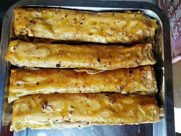 豆皮的做法，電烤豆皮，張成榮電烤雞架產(chǎn)品